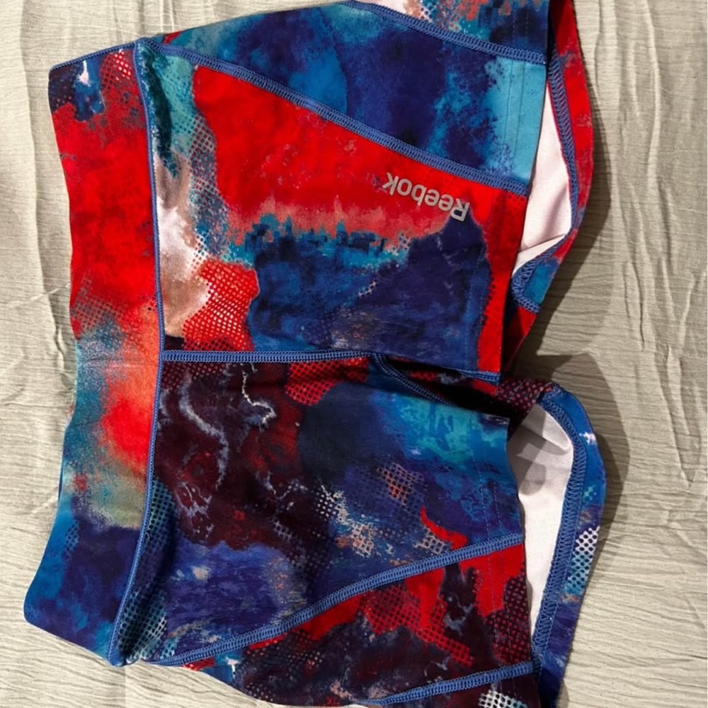 Reebok Red and Blue Athletic Shorts